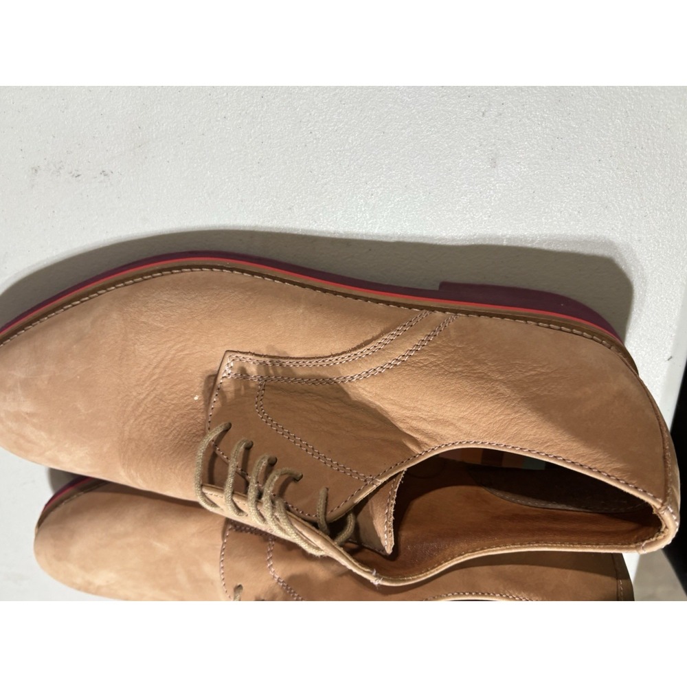 Bar III Men's‎ Baxter Buck Suede Oxfords Tan Size 12 - Picture 3 of 7